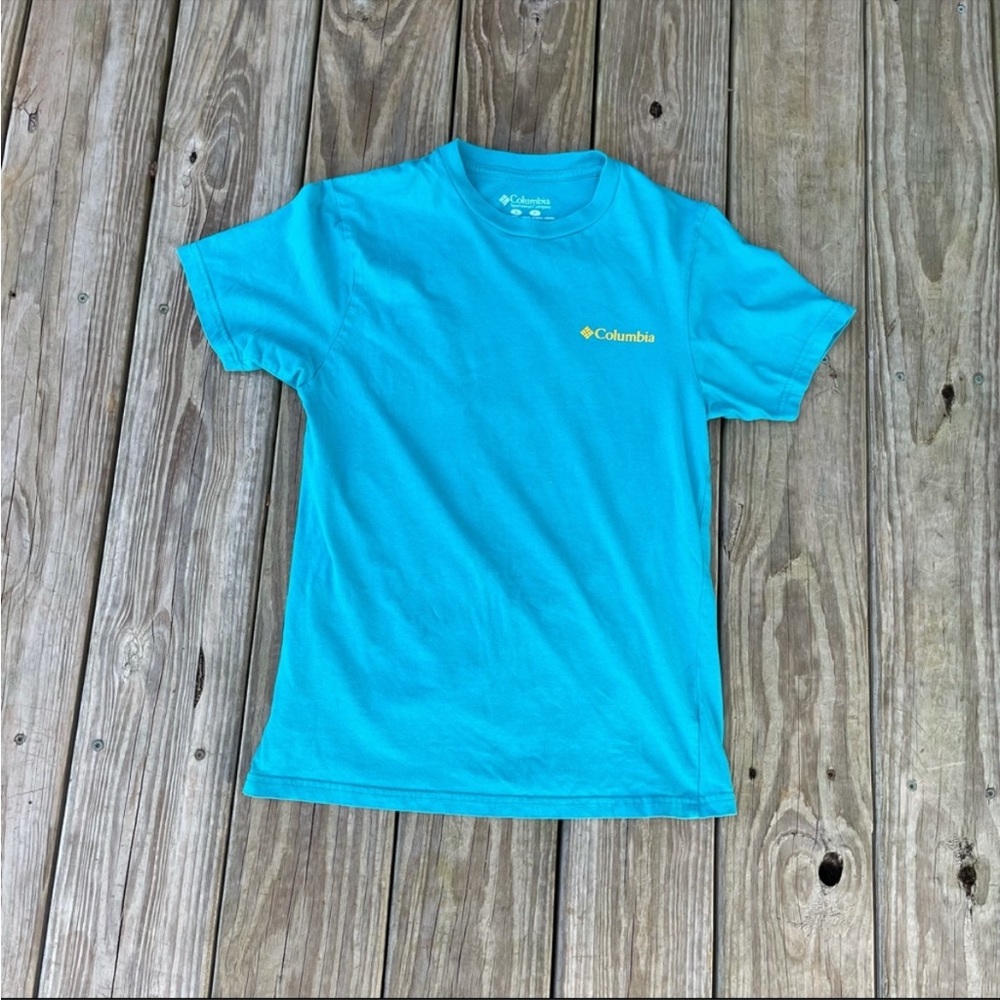 Columbia Short Sleeved Blue Top